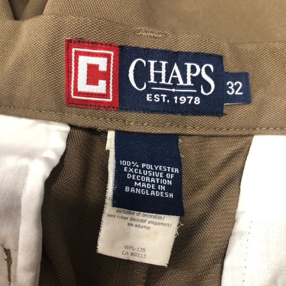 Chaps Flat Front Hidden Stretch Waist Shorts - Picture 8 of 8